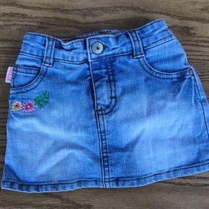 Girls Osh Kosh jean skirt